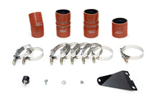 Load image into Gallery viewer, HPS Hot &amp; Cold Side Charge Pipe with Orange CAC Hose Intercooler Boots, Polished, 17-105P