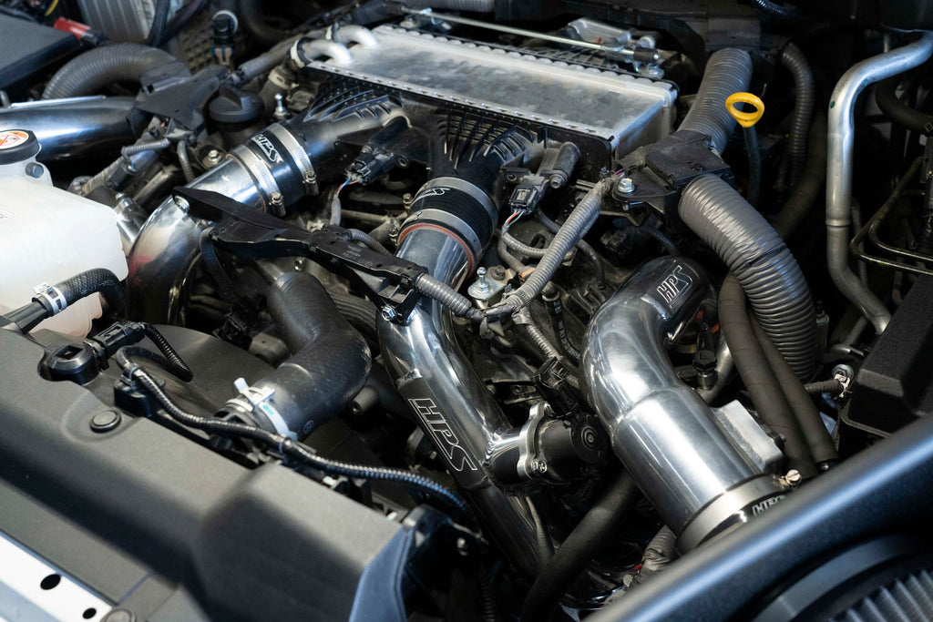 HPS Performance Intercooler Charge Pipe Kit (Hot Side), Black, 17-148WB
