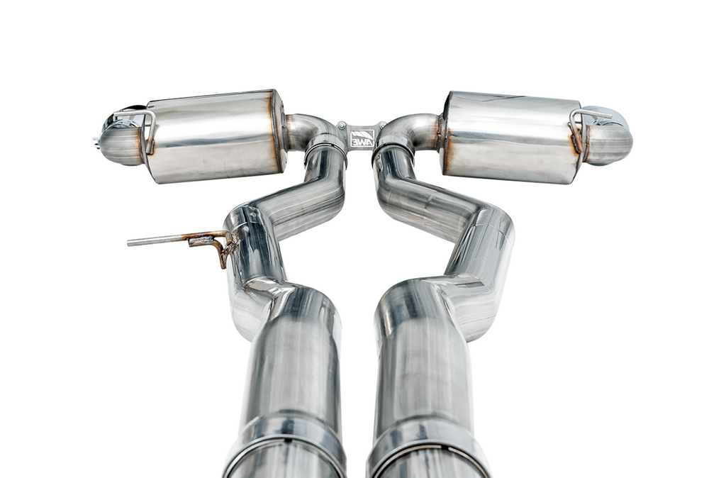 AWE Tuning AWE Non-Resonated Touring Edition Exhaust for A90 Supra - 5" Chrome Silver Tips