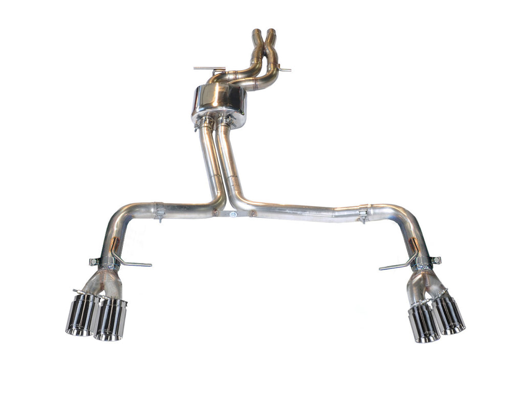 AWE Tuning AWE Track Edition Exhaust for Audi S5 3.0T - Chrome Silver Tips (90mm)