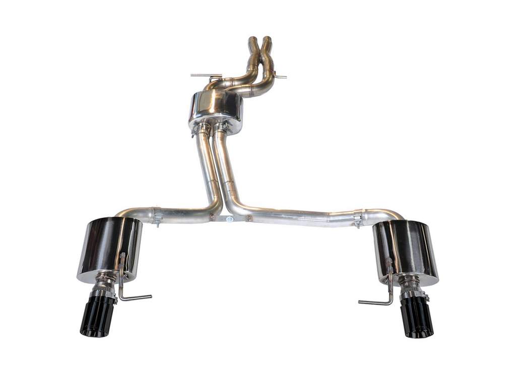 AWE Tuning AWE Touring Edition Exhaust for Audi C7 A6 3.0T - Dual Outlet, Diamond Black Tips