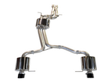 AWE Tuning AWE Touring Edition Exhaust for 8R Q5 3.0T Dual Outlet, Diamond Black Tips