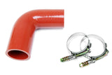 HPS Performance Silicone Transmission Oil Cooler Coolant Hose Volvo Mack MP7 Engine Trucks, replace OE Part # 23092712 , 57-1713, Orange, 57-1713