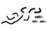 HPS Performance High Temp Reinforced Silicone Oil Cooler and Throttle Body Coolant Hose Kit, Black, 57-1857-BLK