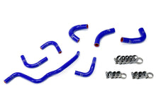 Load image into Gallery viewer, HPS Performance High Temp Reinforced Silicone Oil Cooler and Throttle Body Coolant Hose Kit Blue 57-1857-BLUE