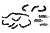 HPS Performance High Temp Reinforced Silicone Oil Cooler and Throttle Body Coolant Hose Kit, Black, 57-2079-BLK