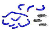 HPS Performance High Temp Reinforced Silicone Oil Cooler and Throttle Body Coolant Hose Kit, Blue, 57-2079-BLUE