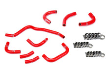 Load image into Gallery viewer, HPS Performance High Temp Reinforced Silicone Oil Cooler and Throttle Body Coolant Hose Kit Red 57-2079-RED