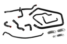 Load image into Gallery viewer, HPS Performance High Temp Reinforced Silicone Heater Throttle Body and Expansion Tank Coolant Hose Kit Black 57-2137-BLK