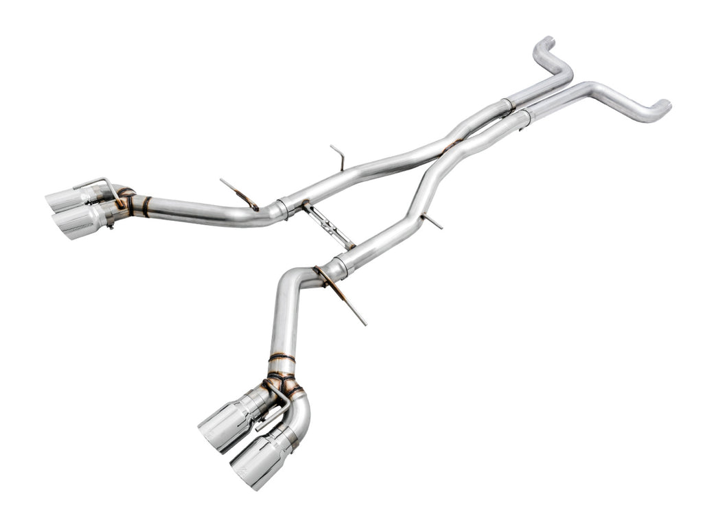 AWE Tuning AWE Track Edition Catback Exhaust for Gen6 Camaro SS / ZL1 - Non-Resonated - Chrome Silver Tips (Quad Outlet)