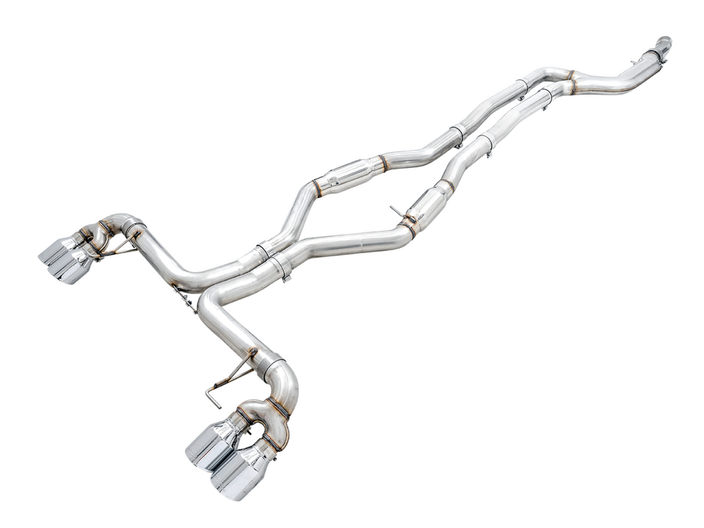 AWE Tuning AWE Track Edition Exhaust for G20 M340i - Chrome Silver Tips