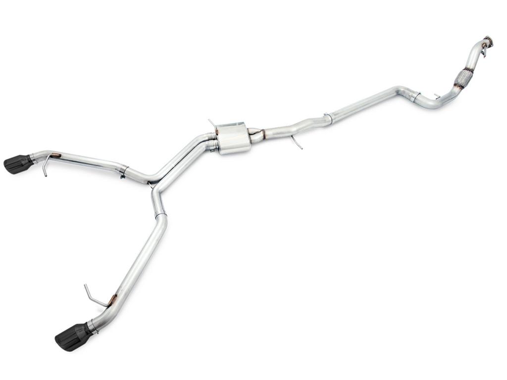 AWE Tuning AWE Track Edition Exhaust for B9 A5, Dual Outlet - Diamond Black Tips (includes DP)