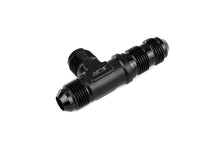 Load image into Gallery viewer, HPS Performance Tee on run -6 AN Male to Male Bulkhead Adapter Aluminum Black
