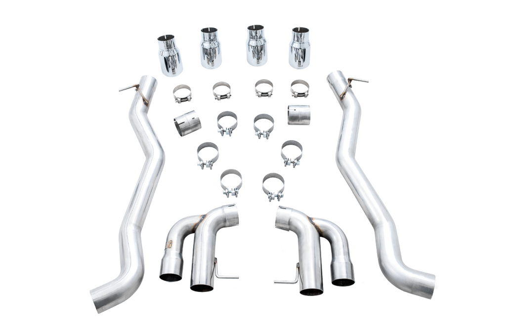 AWE Tuning AWE Track Edition Axle-Back Exhaust for BMW F90 M5 - Chrome Silver Tips