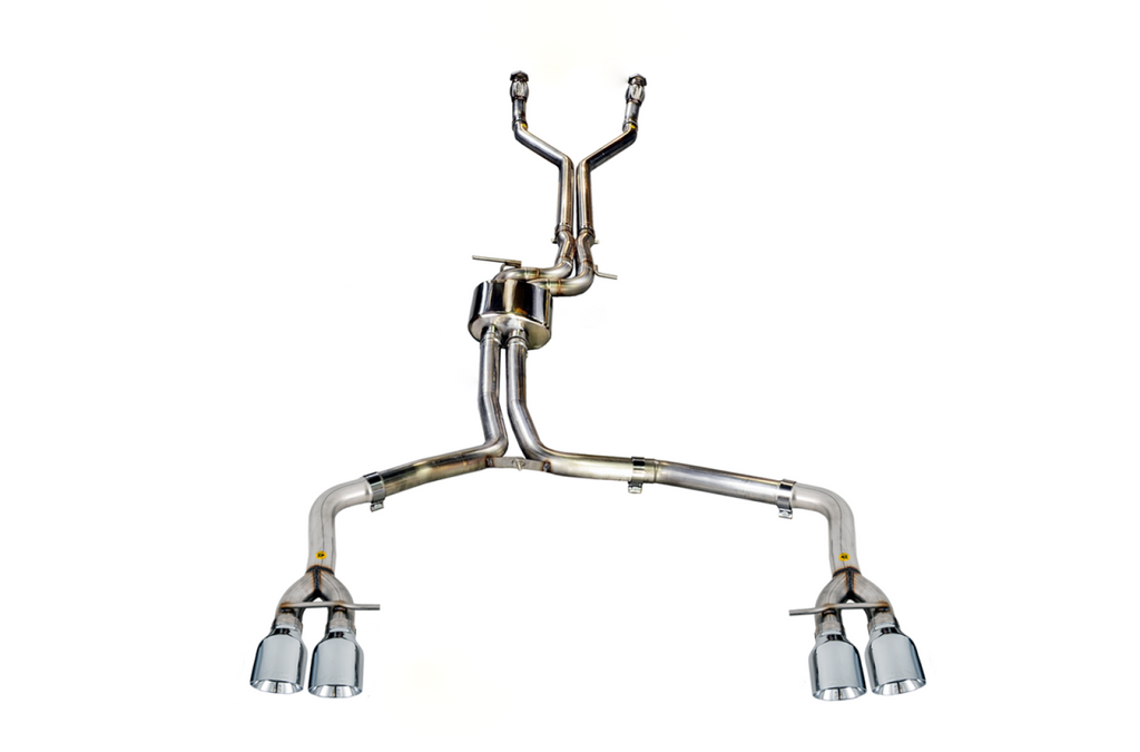 AWE Tuning AWE Track Edition Exhaust for Audi C7 S7 4.0T - Chrome Silver Tips