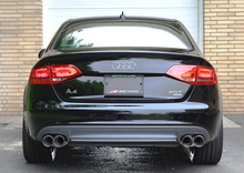 Load image into Gallery viewer, AWE Tuning AWE Touring Edition Exhaust for B8 A4 2.0T - Quad Tip, Polished Silver Tips