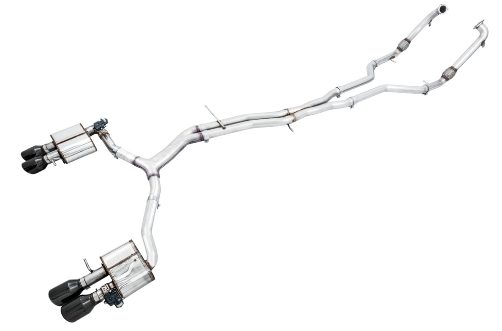 AWE Tuning AWE SwitchPath? Exhaust for Audi B9 S5 Sportback - Non-Resonated (Black 102mm Tips)