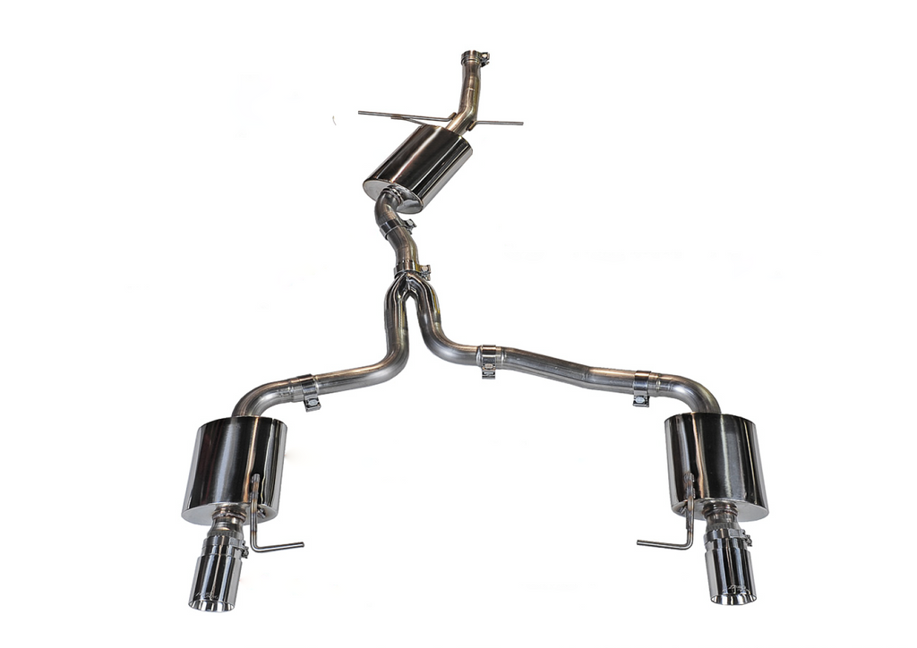 AWE Tuning AWE Touring Edition Exhaust for B8 A5 2.0T - Dual Outlet, Polished Silver Tips