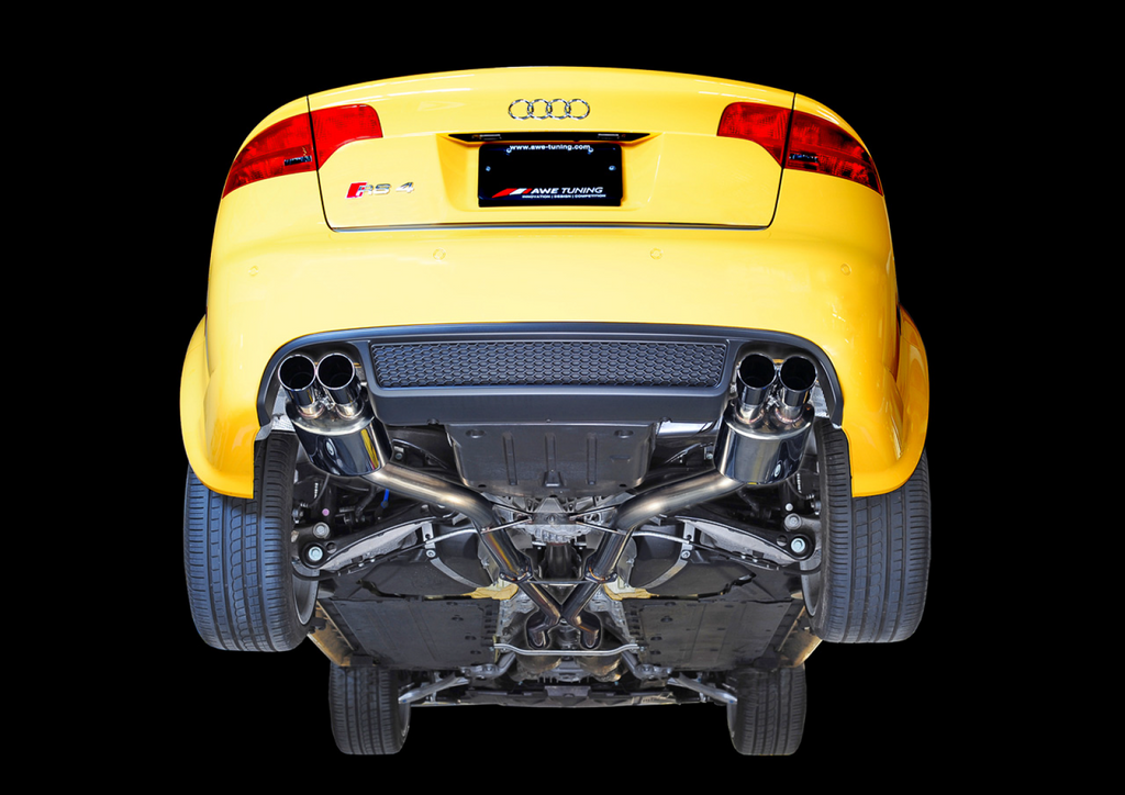 AWE Tuning AWE Track Edition Exhaust for B7 RS4 - Diamond Black Tips