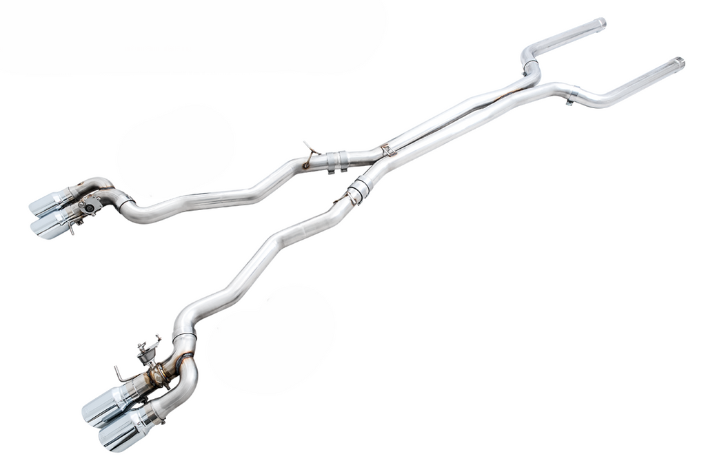AWE Tuning AWE SwitchPath? Cat-Back Exhaust for BMW F90 M5 - Chrome Silver Tips