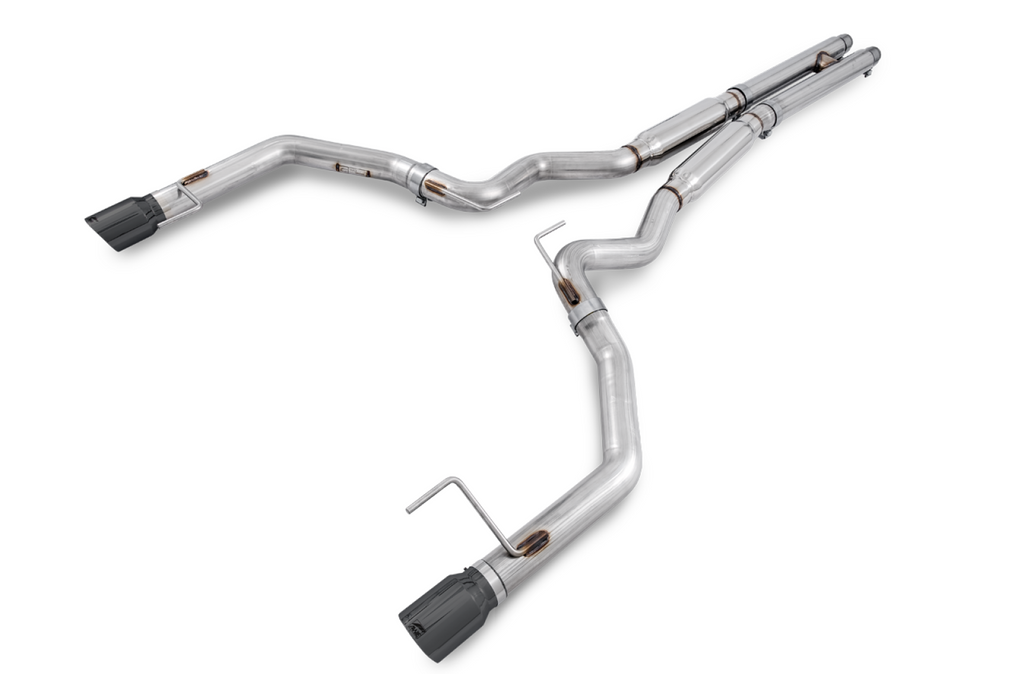 AWE Tuning AWE Touring Edition Cat-back Exhaust for S550 Mustang GT - Diamond Black Tips