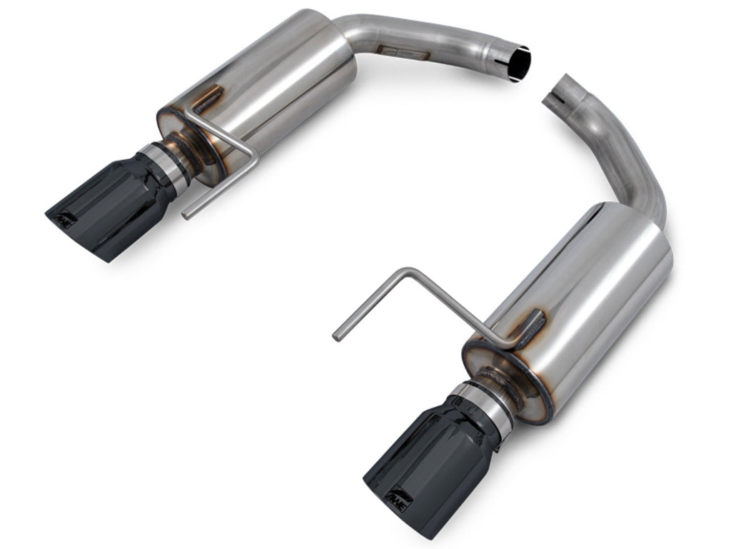 AWE Tuning AWE Touring Edition Axle-back Exhaust for S550 Mustang EcoBoost - Diamond Black Tips