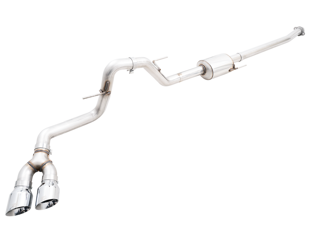 AWE Tuning AWE 0FG Dual Side Exit Exhaust for '21+ Ford F150 - 4.5" Chrome Silver Tips