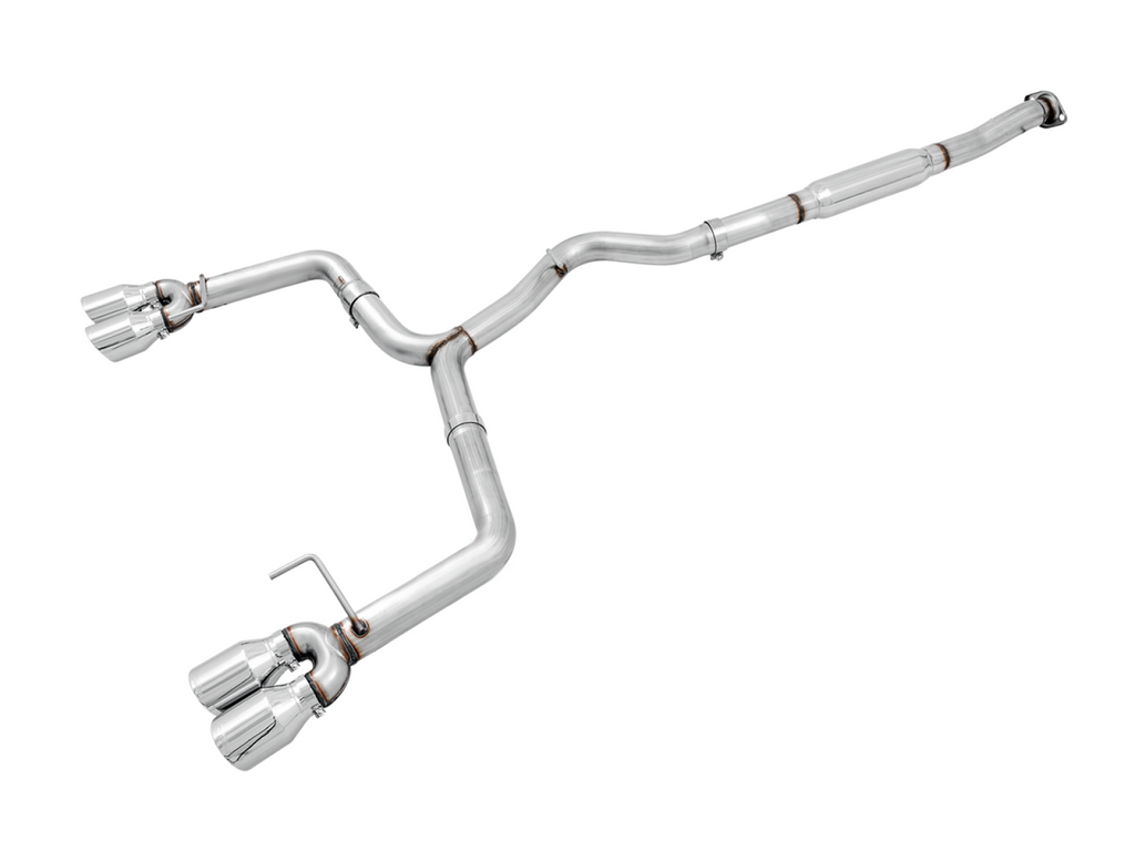 AWE Tuning AWE Track Edition Exhaust for VA / GV WRX / STI Sedan - Chrome Silver Quad Tips (102mm)