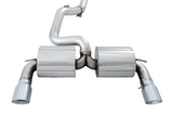 AWE Tuning AWE Touring Edition Cat-back Exhaust for Ford Focus RS- Non-Resonated - Chrome Silver Tips