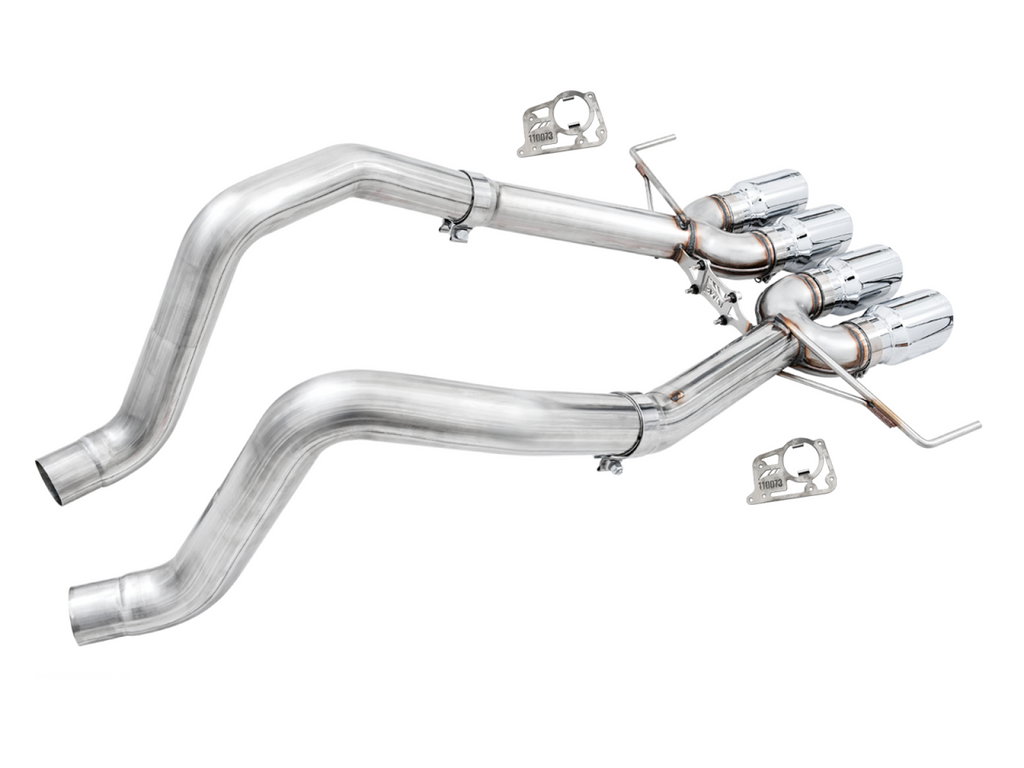 AWE Tuning AWE Track Edition Axle-back Exhaust for C7 Corvette Z06 / ZR1 / Grand Sport Manual - Chrome Silver Tips