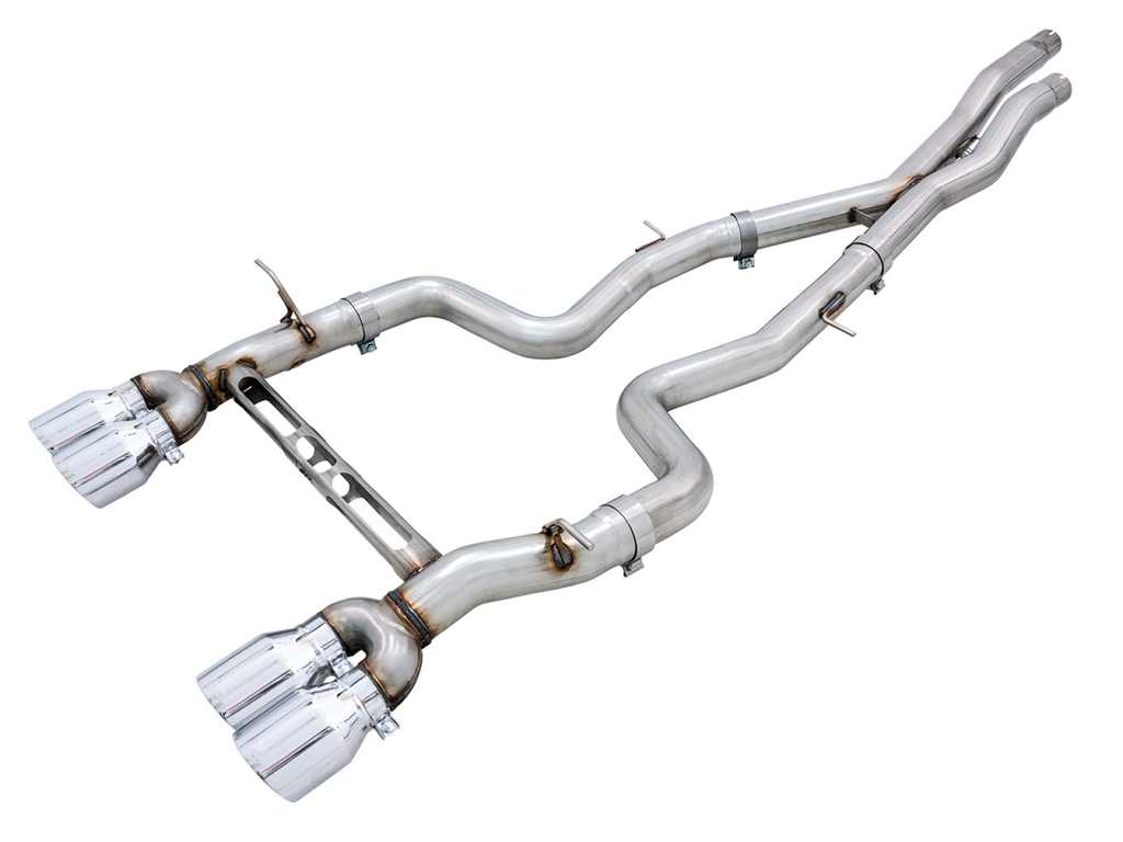 AWE Tuning AWE Track Edition Catback Exhaust for BMW F8X M3/M4 - Chrome Silver