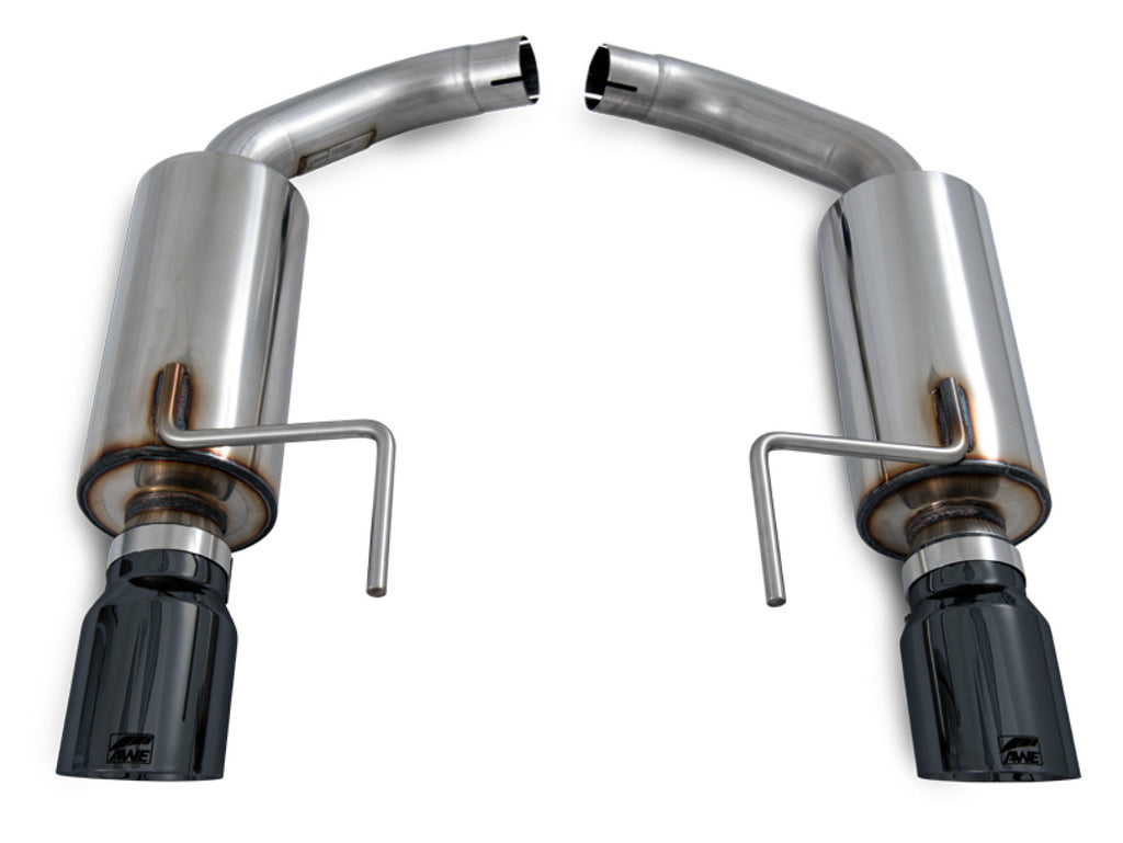 AWE Tuning AWE Touring Edition Axle-back Exhaust for S550 Mustang EcoBoost - Diamond Black Tips