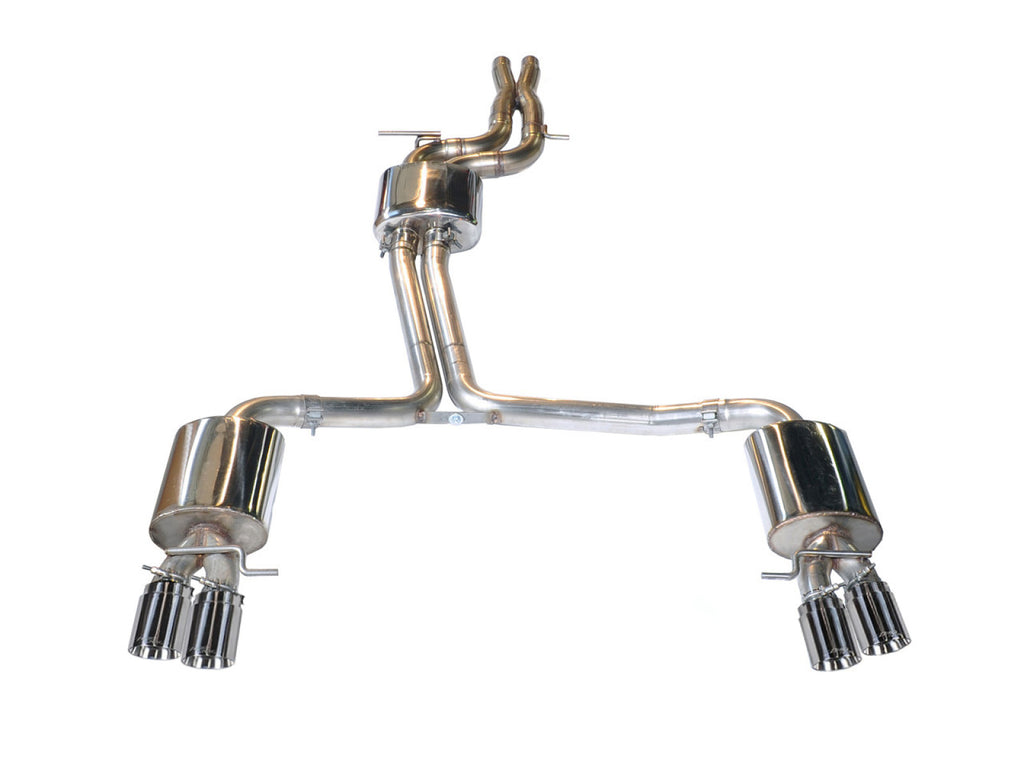 AWE Tuning AWE Touring Edition Exhaust for Audi S5 3.0T - Polished Silver Tips (102mm)