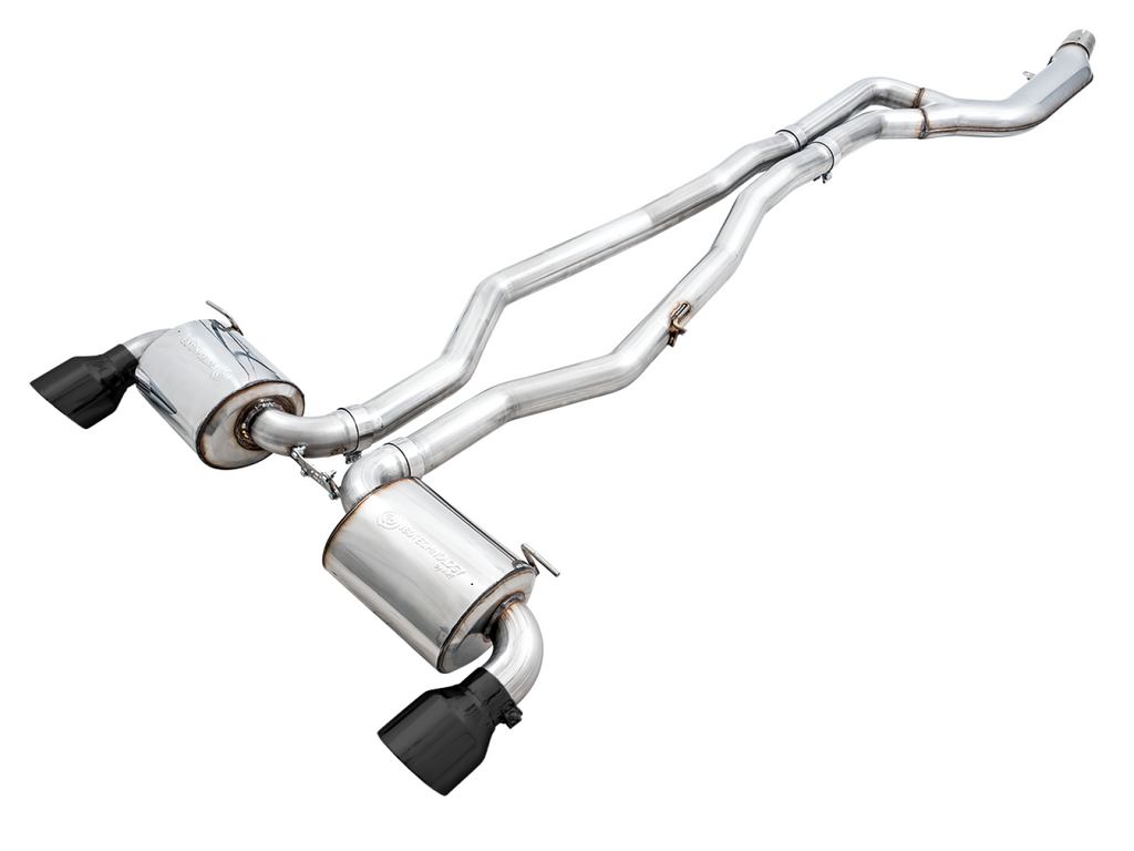 AWE Tuning AWE Non-Resonated Touring Edition Exhaust for A90 Supra - 5" Diamond Black Tips