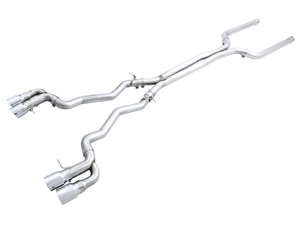 AWE Tuning AWE Track Edition Cat-Back Exhaust for BMW F90 M5 - Chrome Silver Tips