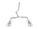 AWE Tuning AWE Track Edition Exhaust for VA / GV WRX / STI Sedan - Chrome Silver Quad Tips (102mm)