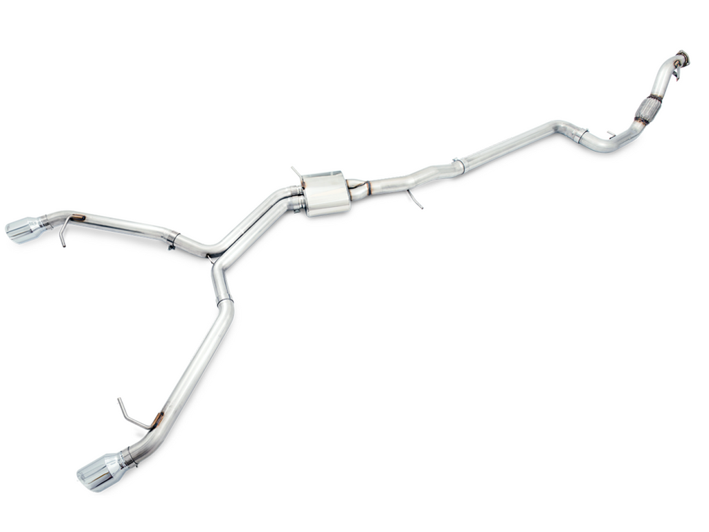 AWE Tuning AWE Track Edition Exhaust for B9 A5, Dual Outlet - Chrome Silver Tips (includes DP)