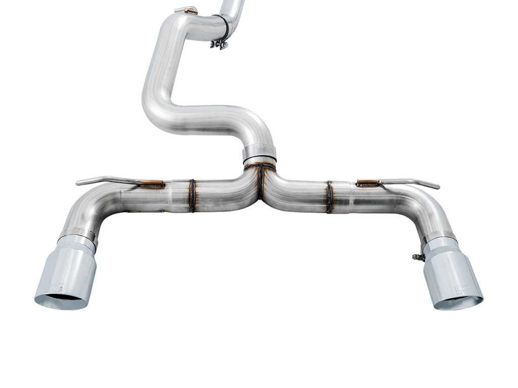 AWE Tuning AWE Track Edition Cat-back Exhaust for Ford Focus RS - Chrome Silver Tips