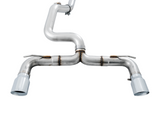 AWE Tuning AWE Track Edition Cat-back Exhaust for Ford Focus RS - Chrome Silver Tips