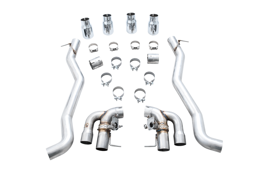 AWE Tuning AWE SwitchPath? Axle-Back Exhaust for BMW F90 M5 - Chrome Silver Tips