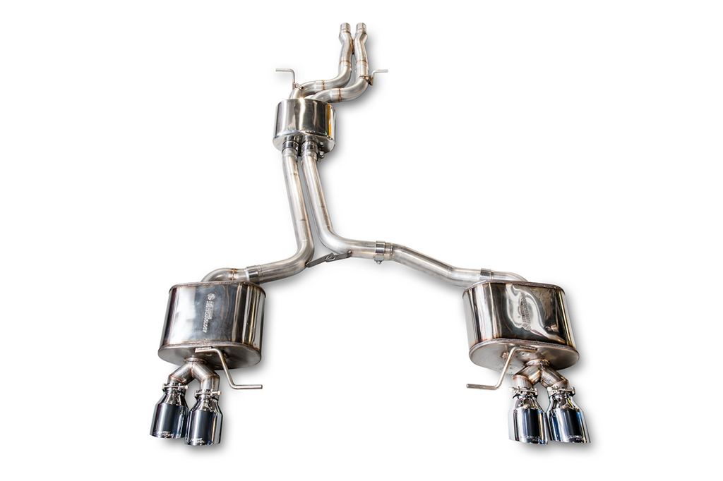 AWE Tuning AWE Touring Edition Exhaust for 8R SQ5 - Quad Outlet, Chrome Silver Tips