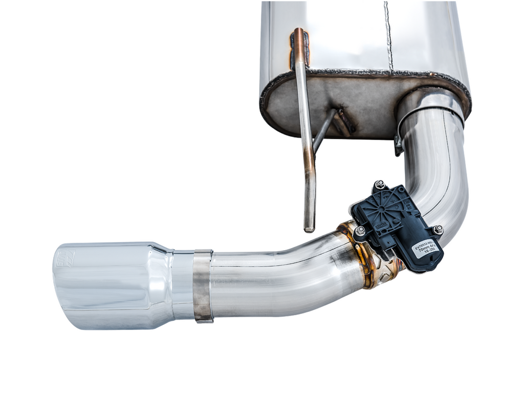 AWE Tuning AWE SwitchPath? Cat-back Exhaust (with Remote) for Ford Focus RS - Chrome Silver Tips