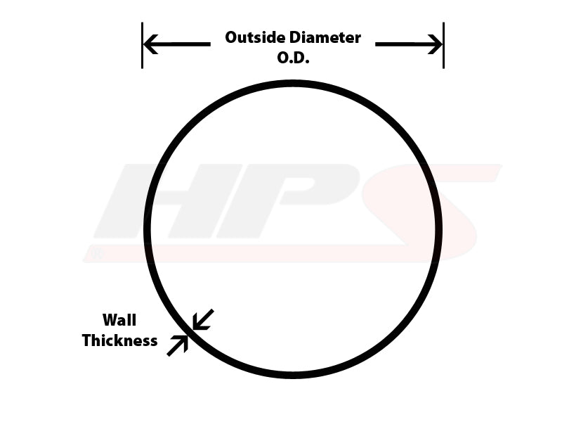 HPS 4.5" OD 70 Degree Bend 6061 Aluminum Elbow, 15 Gauge w/ 6" CLR