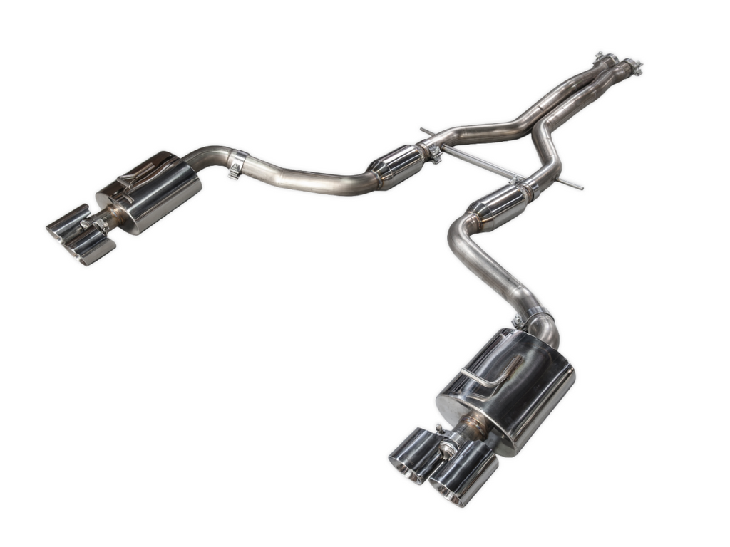 AWE Tuning AWE Touring Edition Performance Exhaust System for 970 Panamera Turbo - Polished Silver Tips