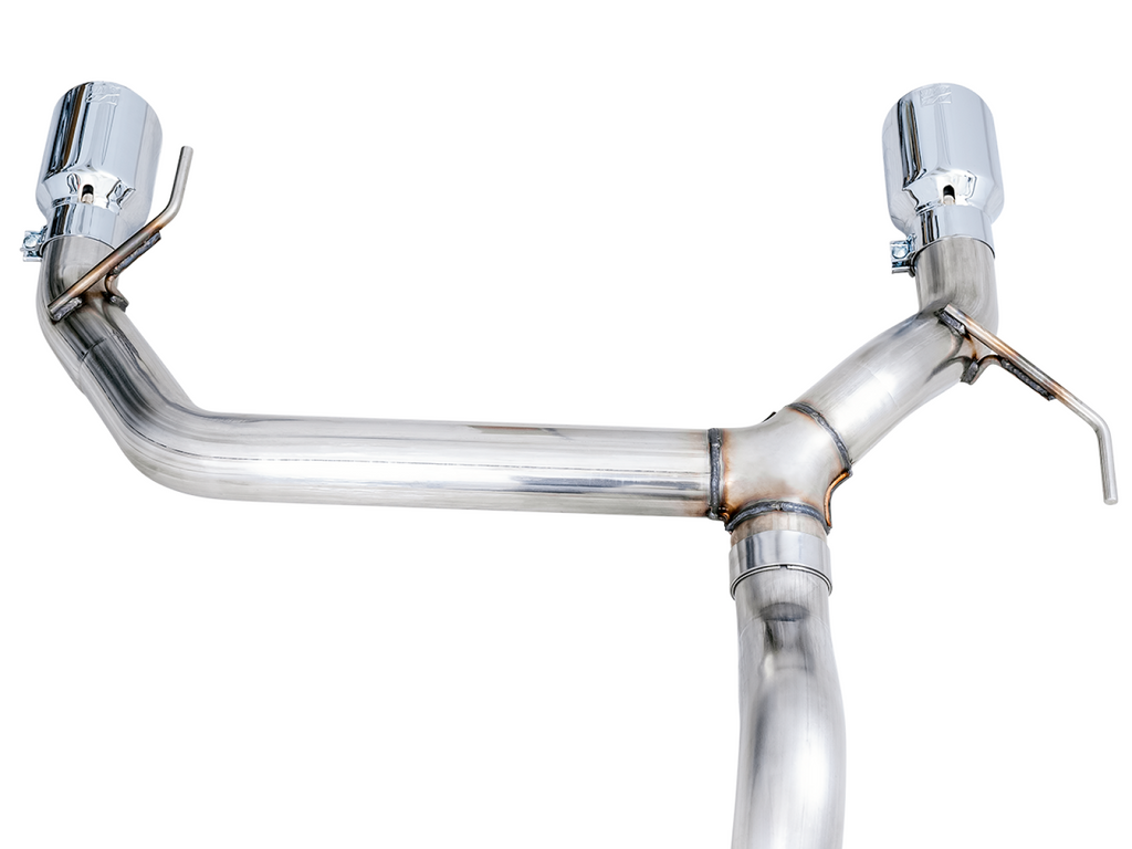 AWE Tuning AWE 0FG Catback Exhaust for Ford Bronco with BashGuard - Dual 4.5" Chrome Silver Tips