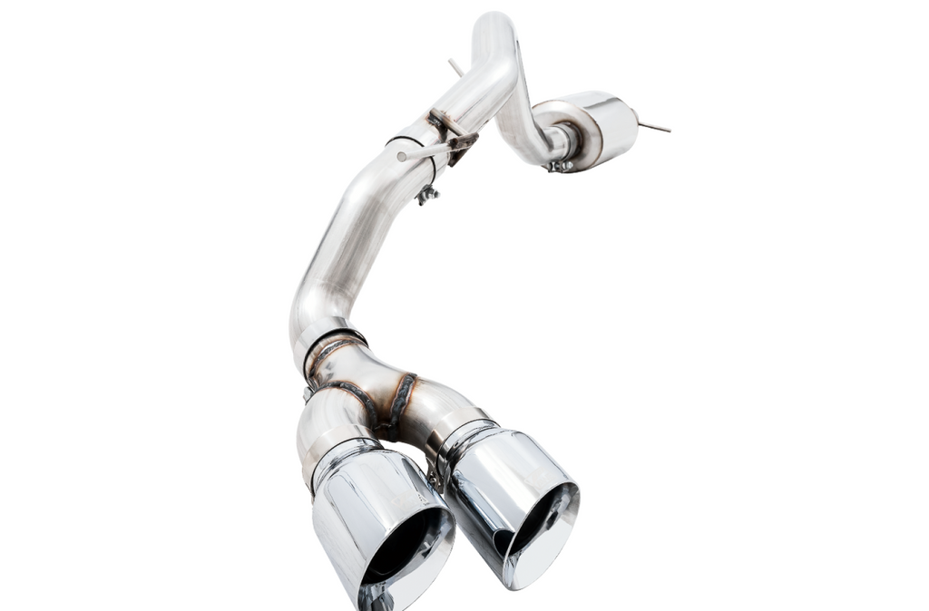 AWE Tuning AWE 0FG Exhaust with BashGuard for Ford Ranger - Dual Chrome Silver Tips