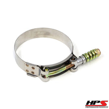 Load image into Gallery viewer, HPS Stainless Steel Spring Loaded T-Bolt Clamp Size 116 for 4.25&quot; ID hose - Effective Size: 4.5&quot;-4.8&quot;