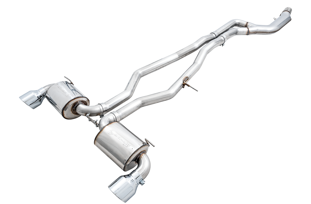 AWE Tuning AWE Non-Resonated Touring Edition Exhaust for A90 Supra - 5" Chrome Silver Tips