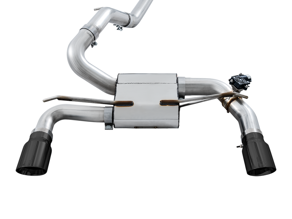 AWE Tuning AWE SwitchPath? Cat-back Exhaust (with Remote) for Ford Focus RS - Diamond Black Tips