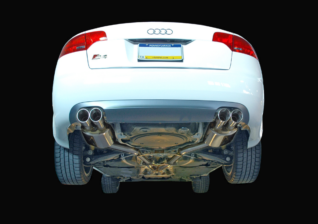 AWE Tuning AWE Track Edition Exhaust for Audi B7 S4 - Polished Silver Tips